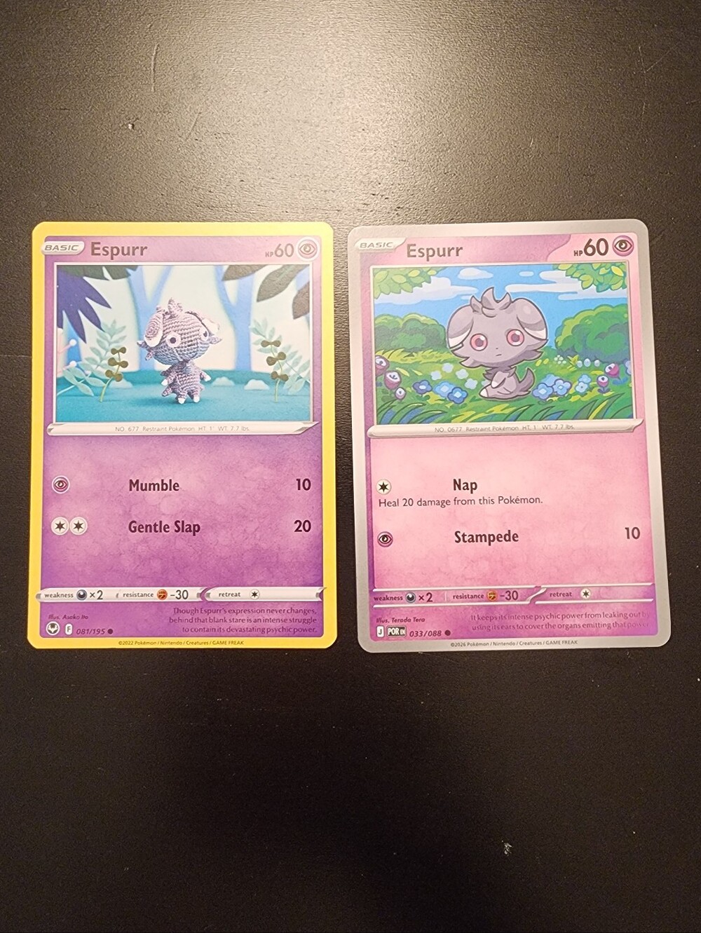 Espurr Trading Cards